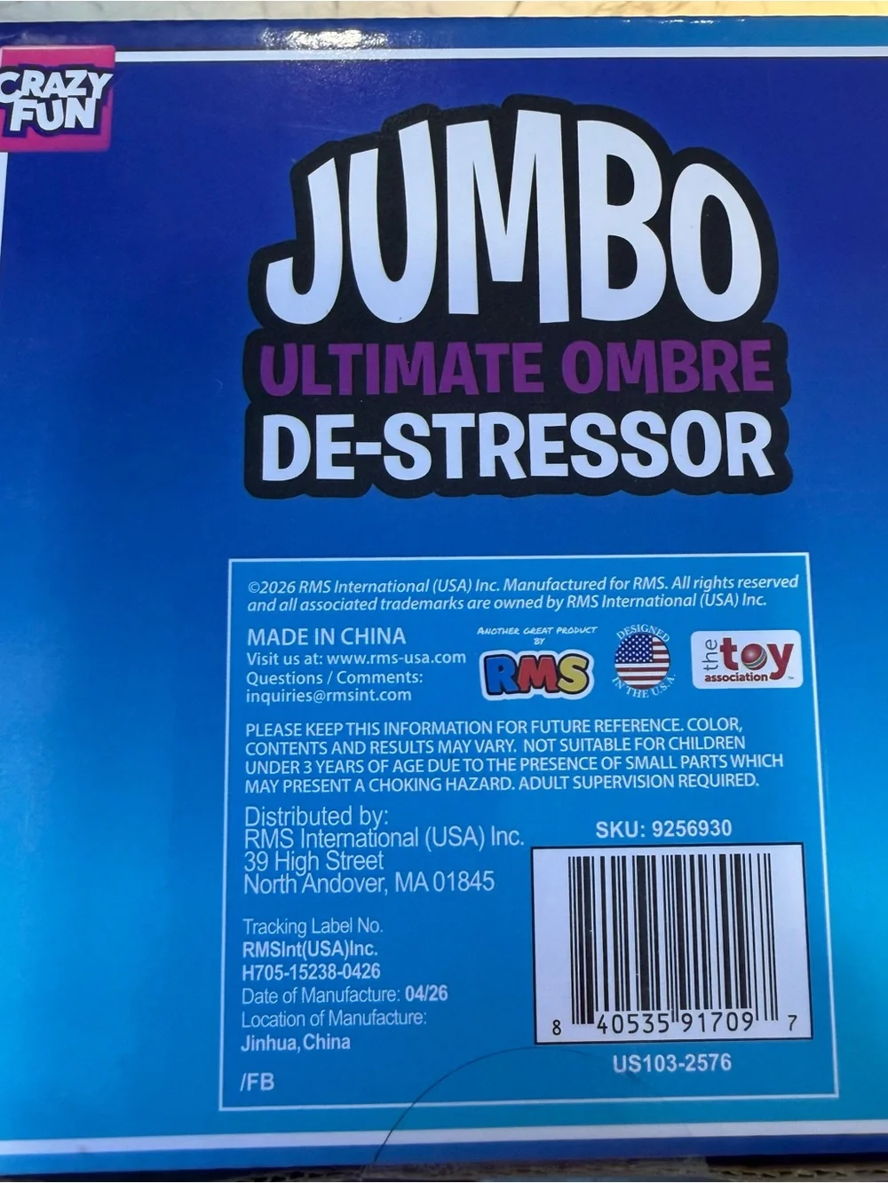 Ultimate Ombre De-Stressor Stress Ball - Blue